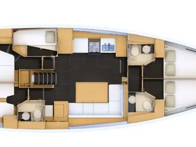 Hire a Jeanneau Jeanneau 54 Piso Livadi
