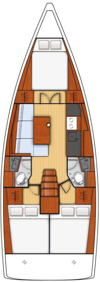 Sailboat hire in Fethiye - Bénéteau Oceanis 38.1