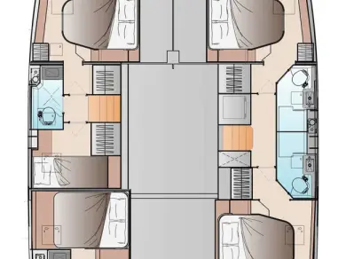 Charter a Fountaine Pajot Fountaine Pajot FP 48 Quintet 5 in Frenchtown on Samboat