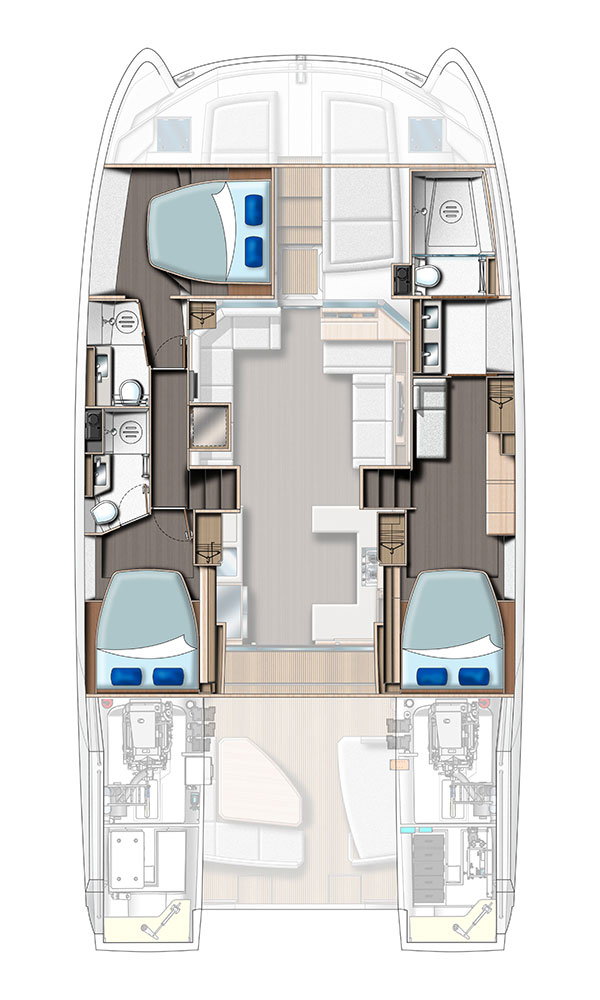 Yacht hire Eden Island cheap Leopard 53 - OW