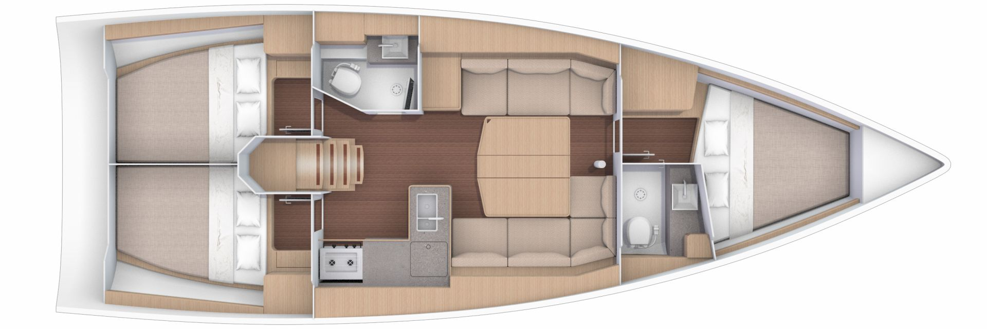 Sailboat hire in Marseille - Dufour Dufour 390