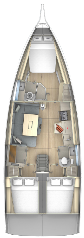 Yacht charter Marseille - Dufour Dufour 41 on SamBoat