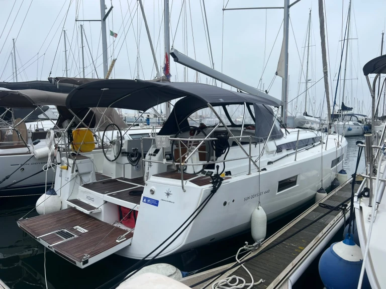 Jeanneau Sun Odyssey 440 charter bareboat or skippered in  San Vincenzo