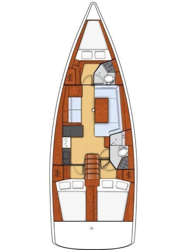 Sailboat hire in Rogoznica - Bénéteau Oceanis 41.1