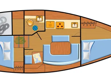 Hire Sailboat Dufour with a boat licence
