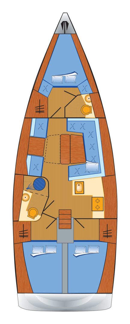 Hanse Hanse 415 charter bareboat or skippered in  Heiligenhafen