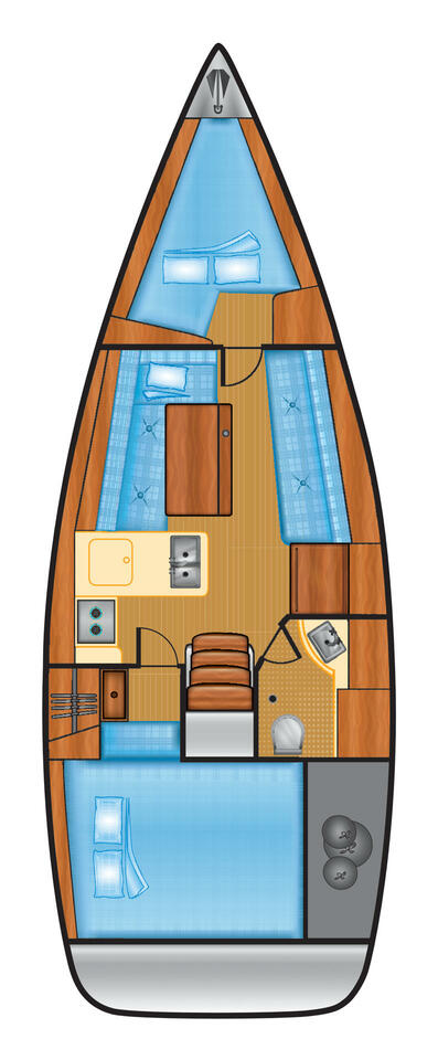 Yacht hire Flensburg cheap Oceanis 31