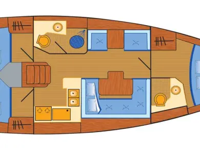 Hire Sailboat Jeanneau with a boat licence