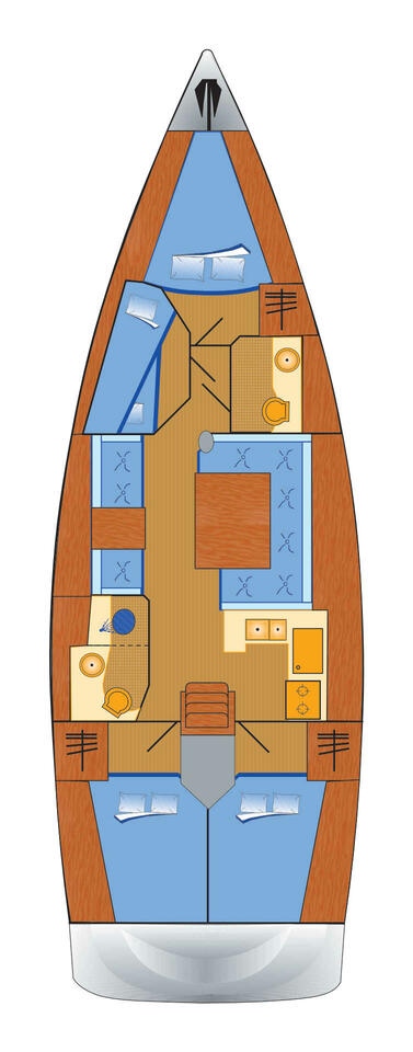 Jeanneau Sun Odyssey 439 charter bareboat or skippered in  Heiligenhafen