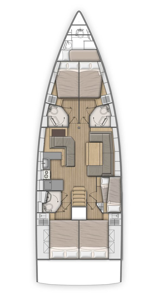 Sailboat hire in Cala d'Or - Bénéteau Oceanis 51.1