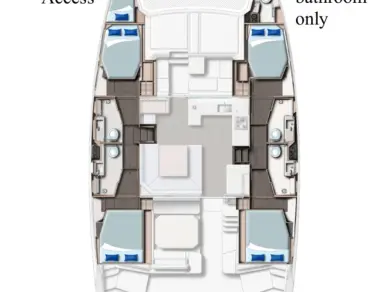 Yacht charter Procida - Leopard Catamarans / Robertson & Caine Leopard 45 on SamBoat