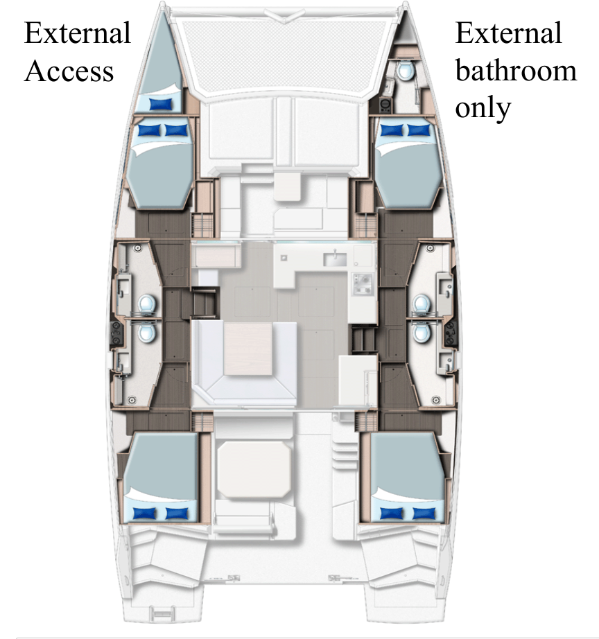 Yacht hire Procida cheap Leopard 45