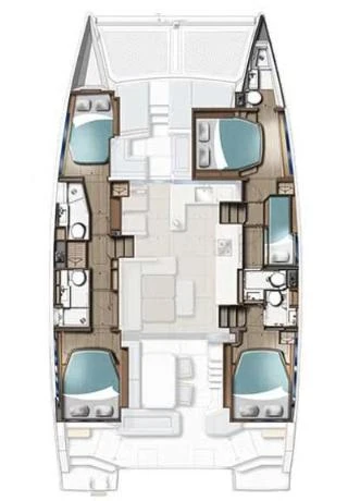Hire Catamaran with or without skipper Leopard Catamarans / Robertson & Caine Procida