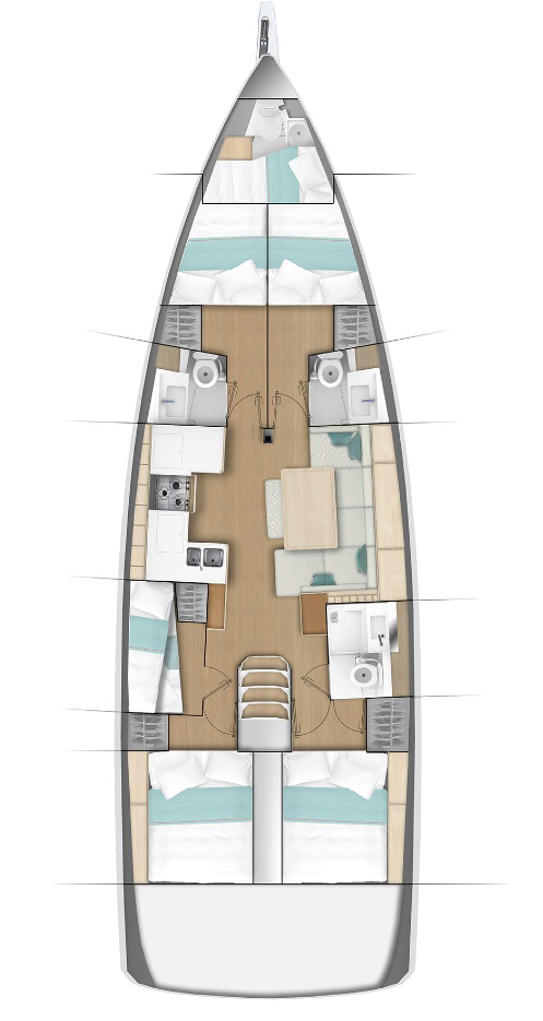 Yacht charter Procida - Jeanneau Sun Odyssey 490 on SamBoat