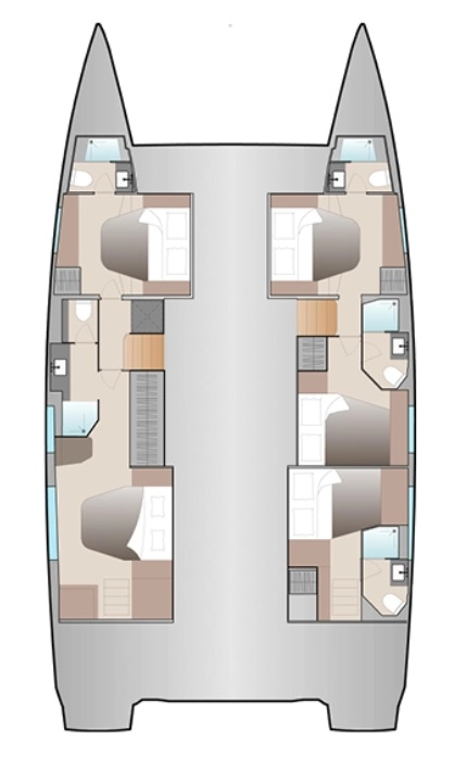 Fountaine Pajot Aura 51 charter bareboat or skippered in  Seget Donji