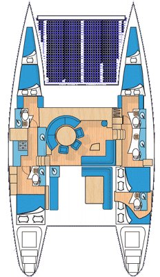 Hire Catamaran Lagoon with a boat licence