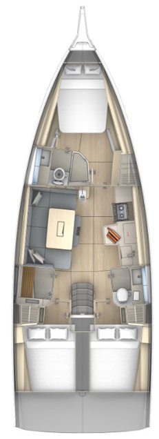Dufour Dufour 41 Performance charter bareboat or skippered in  Biograd na Moru