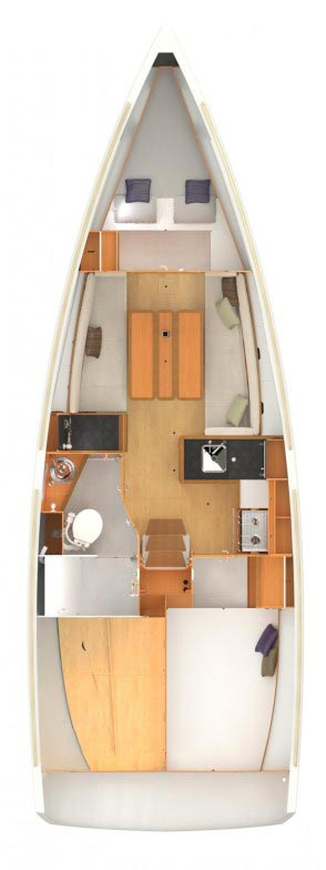 Sailboat hire in Zadar - Jeanneau Sun Odyssey 349