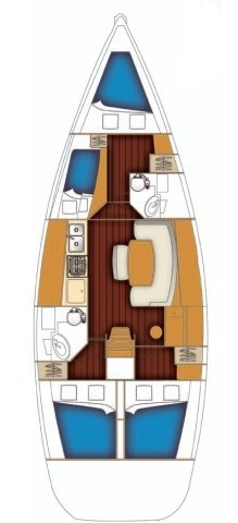 Yacht hire Trogir cheap Cyclades 43.4