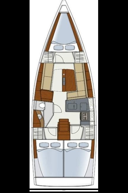 Sailboat hire in Lefkáda - Hanse Hanse 345