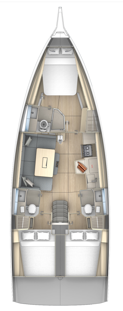 Dufour Dufour 41 charter bareboat or skippered in  Biograd na Moru