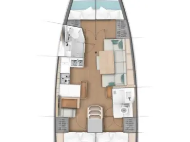 Sailboat hire in Fethiye - Jeanneau Sun Odyssey 440