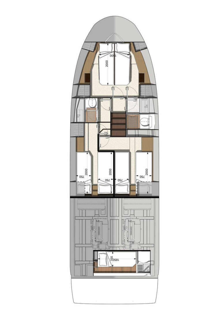 Luxury Yacht hire in Komolac - Jeanneau Prestige 460 Fly - 3 + 1 cab.