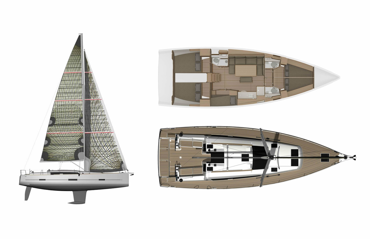 Sailboat hire in Punat - Dufour Dufour 460 Grand Large