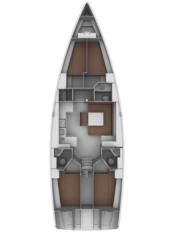 Yacht hire Lefkáda cheap Cruiser 45