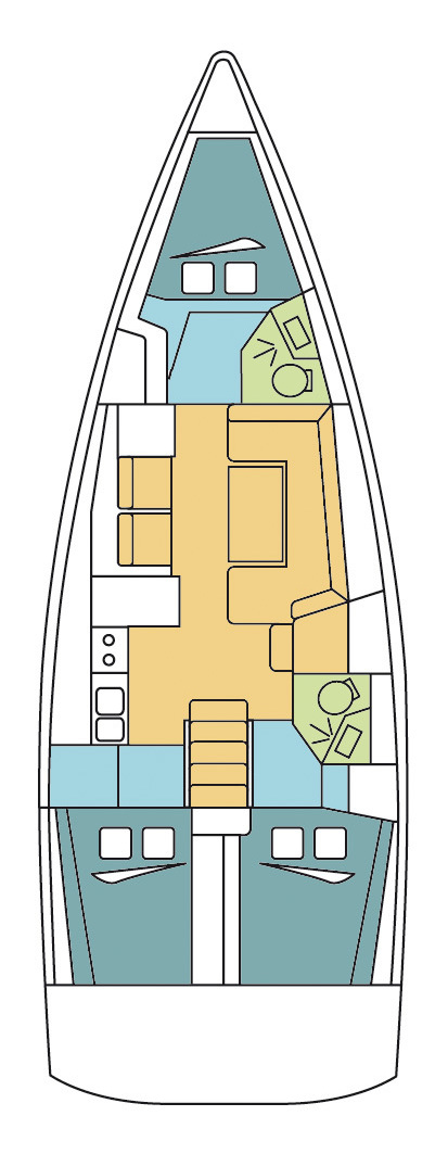 Yacht hire La Paz cheap Oceanis 41.1