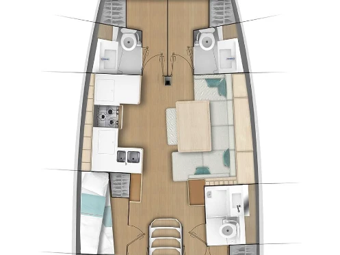 Yacht charter Rhodes (City) - Jeanneau Sun Odyssey 490 on SamBoat