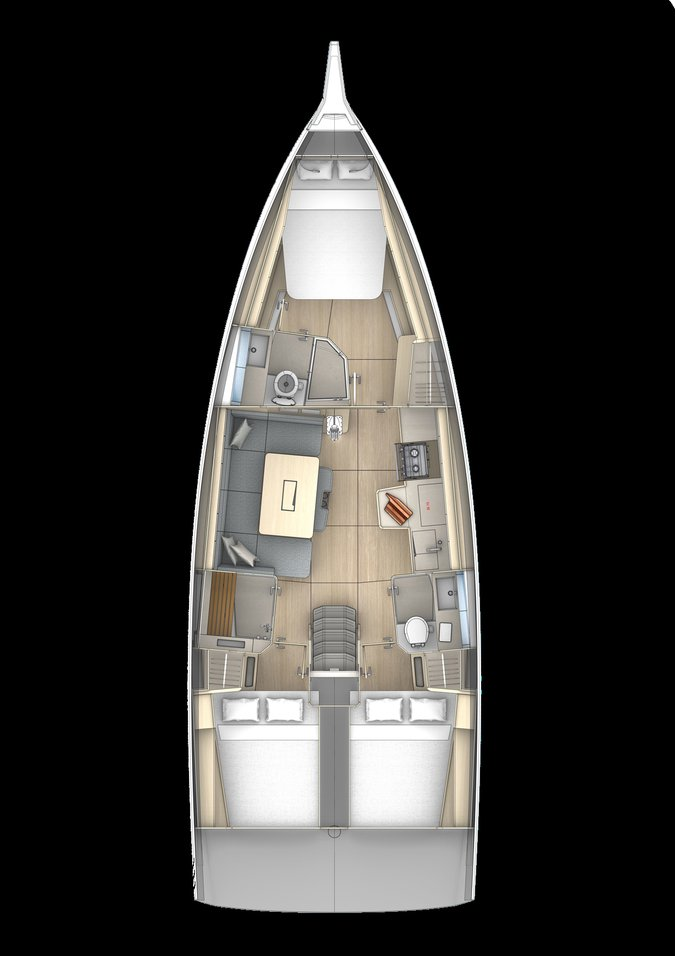 Sailboat hire in Frenchtown - Dufour Dufour 430