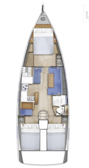 Hire Sailboat Jeanneau with a boat licence
