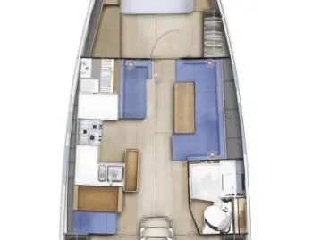 Hire Sailboat Jeanneau with a boat licence