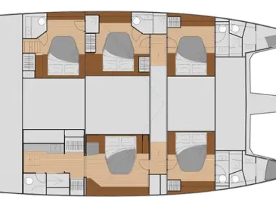 Hire Catamaran Fountaine Pajot with a boat licence