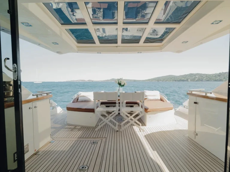 Princess Princess V70 charter bareboat or skippered in  Port des Marines de Cogolin