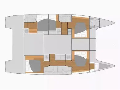 Hire Catamaran Fountaine Pajot with a boat licence
