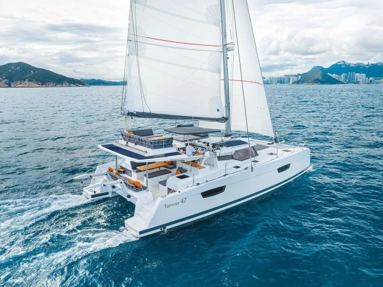 Fountaine Pajot Tanna 47 charter bareboat or skippered in  Calliaqua Bay