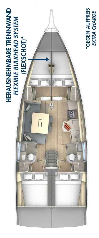 Dufour Dufour 41 Performance charter bareboat or skippered in  Biograd na Moru