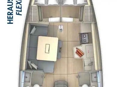 Dufour Dufour 41 Performance charter bareboat or skippered in  Biograd na Moru