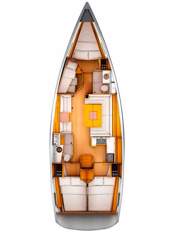 Hire Sailboat Jeanneau with a boat licence