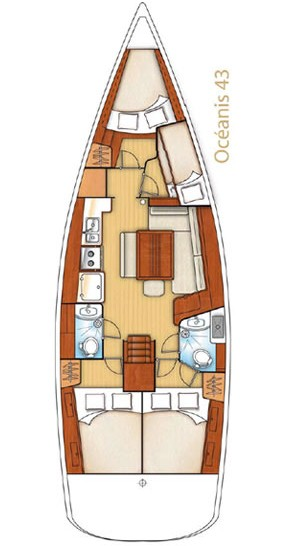 Yacht charter Kos - Bénéteau Oceanis 43 on SamBoat