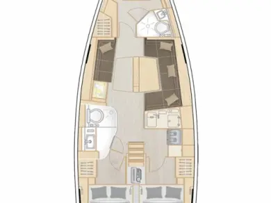 Yacht hire Sukošan cheap Hanse 418