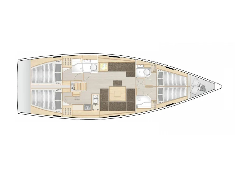 Sailboat hire in Sukošan - Hanse Hanse 458
