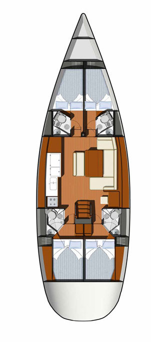 Yacht hire Sukošan cheap Sun Odyssey 49i