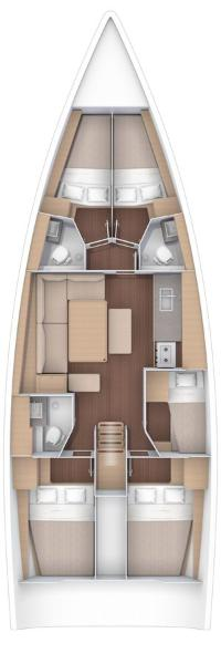 Yacht hire Sukošan cheap Dufour 470