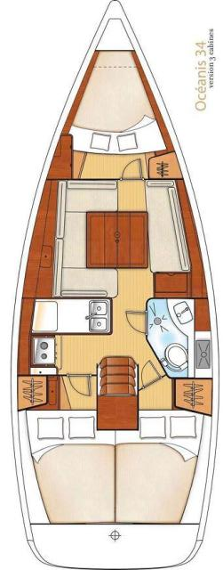 Bénéteau Oceanis 34 charter bareboat or skippered in  Šibenik