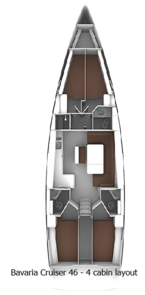 Yacht hire Split cheap Cruiser 46