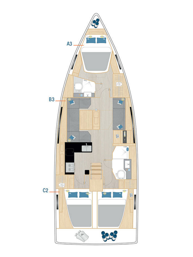 Sailboat hire in Sukošan - Hanse Hanse 410