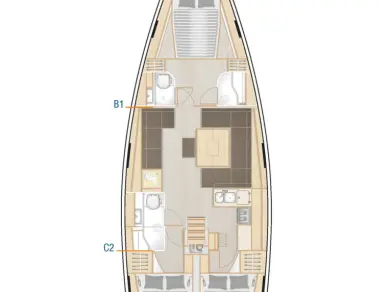 Yacht hire Sukošan cheap Hanse 458
